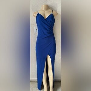 Emerald Sundae Cobalt Blue Formal Gown sexy maxi night out nwt prom party